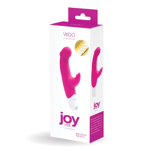 VeDO Joy Mini Vibe Rosa Caliente para Doble Estimulación