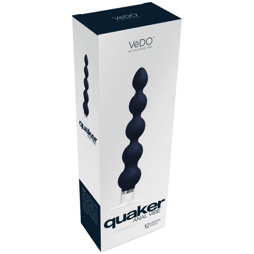 Vibrador Anal VeDO Quaker - Negro