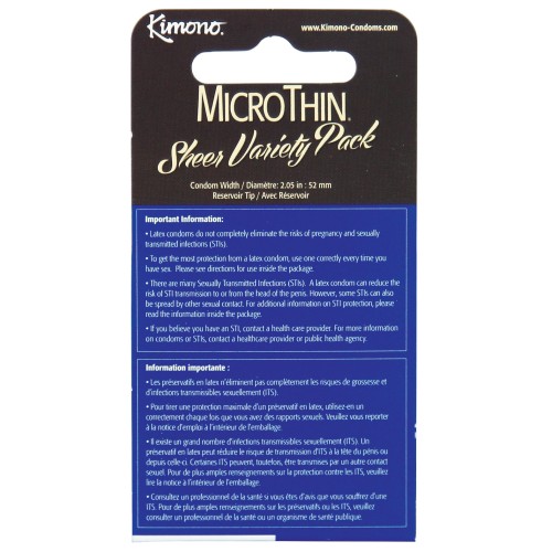 Kimono Micro Thin Variety Pack - Comfort & Reliability