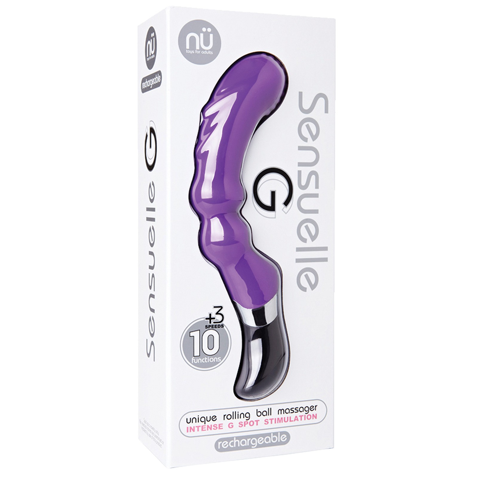 Nu Sensuelle G Unique Rolling Ball Massager Purple