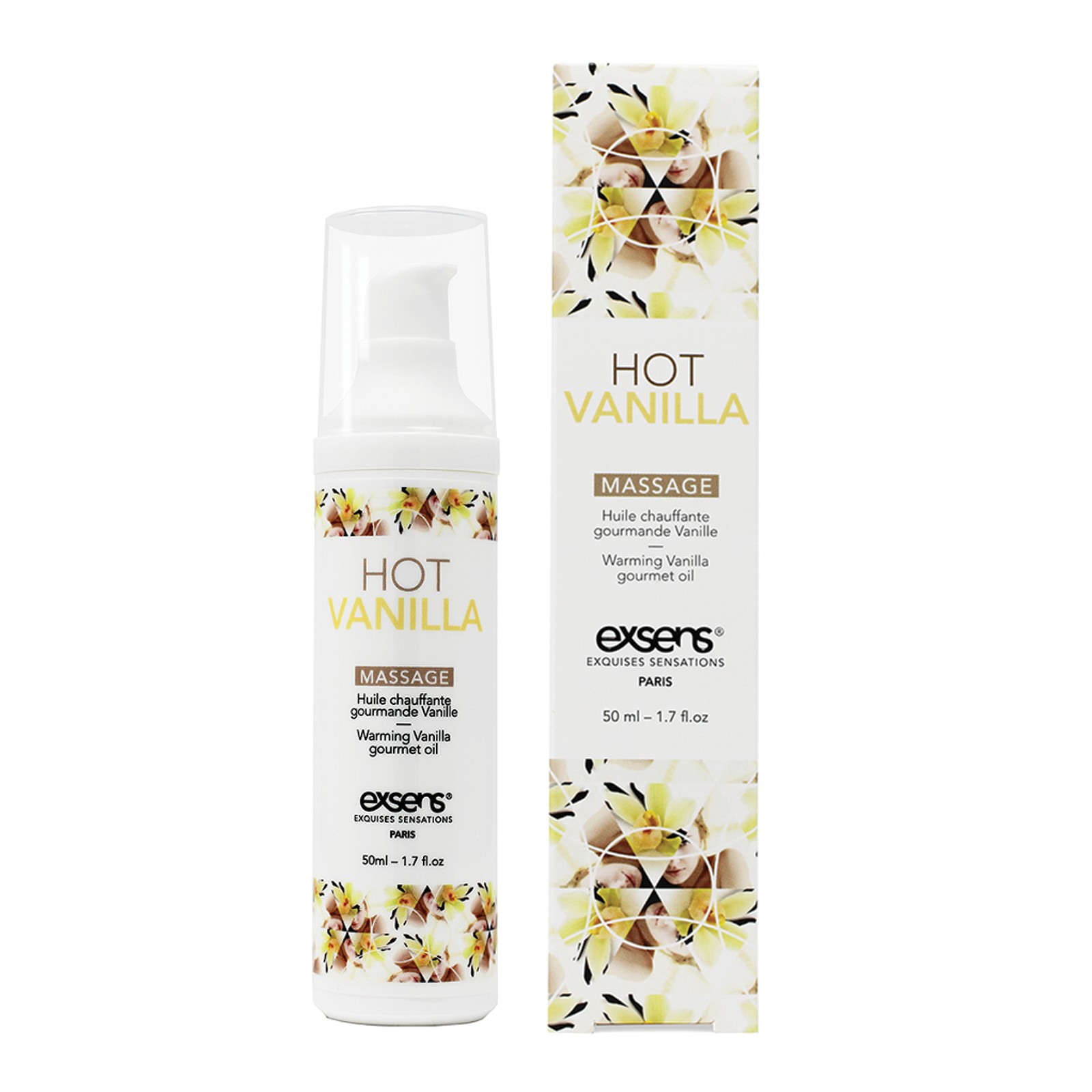 EXSENS of Paris Warming Massage Oil - Hot Vanilla