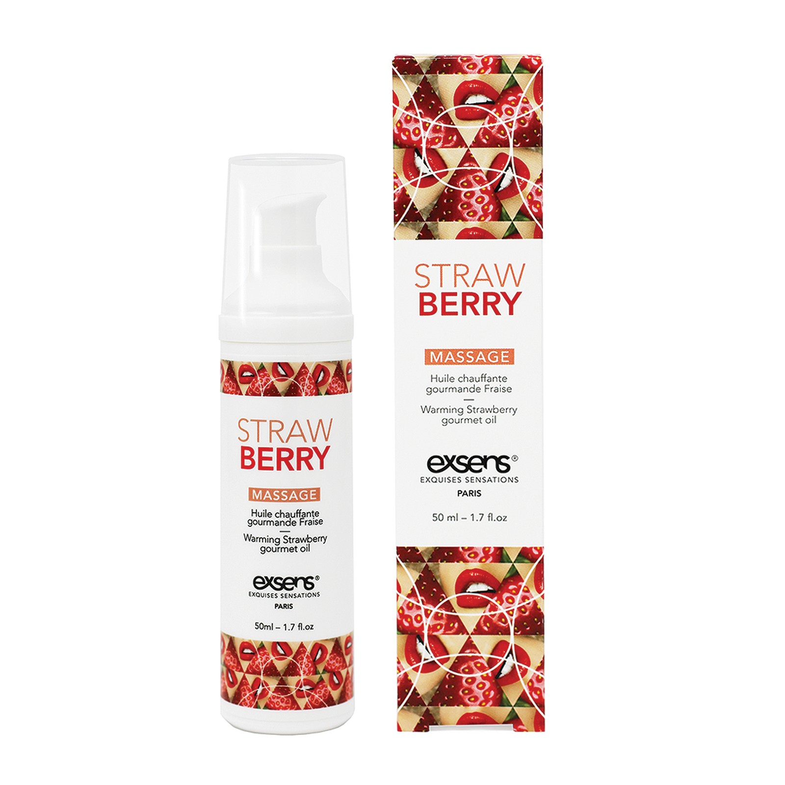 EXSENS of Paris Warming Massage Oil Strawberry