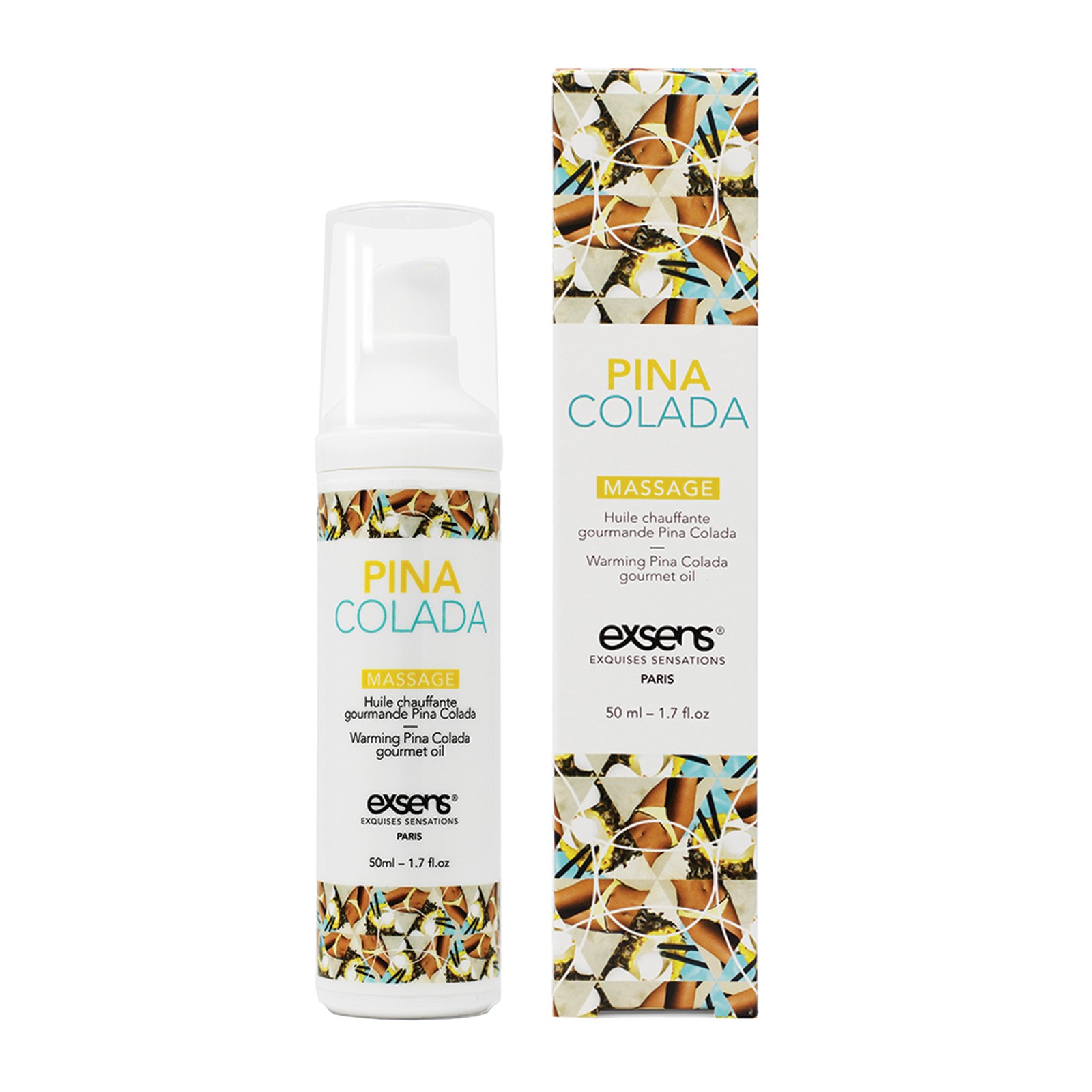 EXSENS Warming Massage Oil - Pina Colada