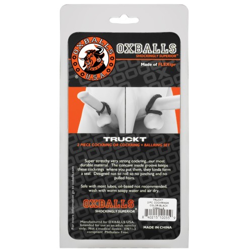 Anillo de Cock y Testículos Oxballs TruckT Negro 2-Pack