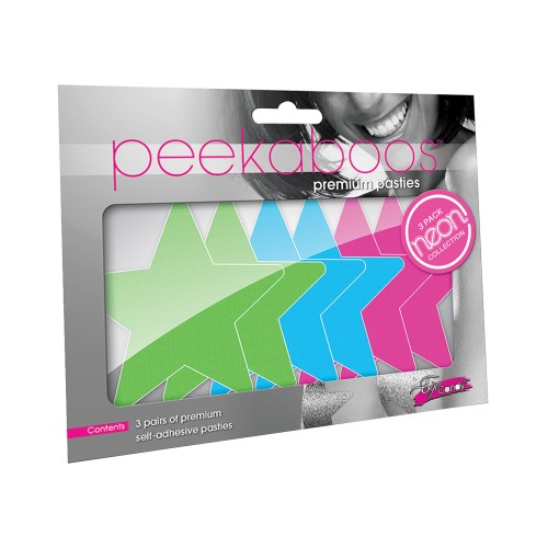 Pack Valor Peekaboos Neon Estrellas O/S