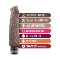 Blush X5 Plus Hard On Vibrating 9" Dildo - Brown