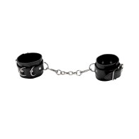 Ouch Leather Cuffs Black Adjustable