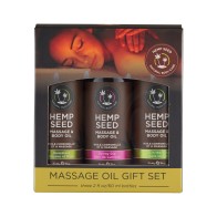 Earthly Body Massage Oil Gift Set 2 oz Perfect for Gifting