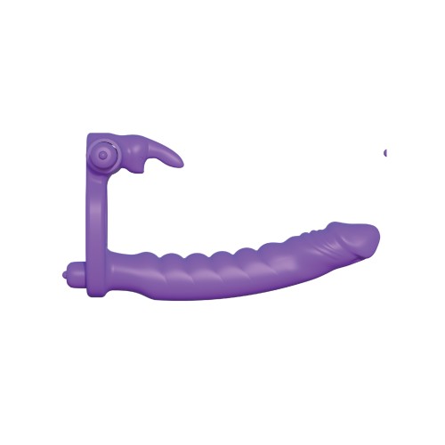 Fantasy C-Ringz Silicone Double Penetrator Rabbit Purple