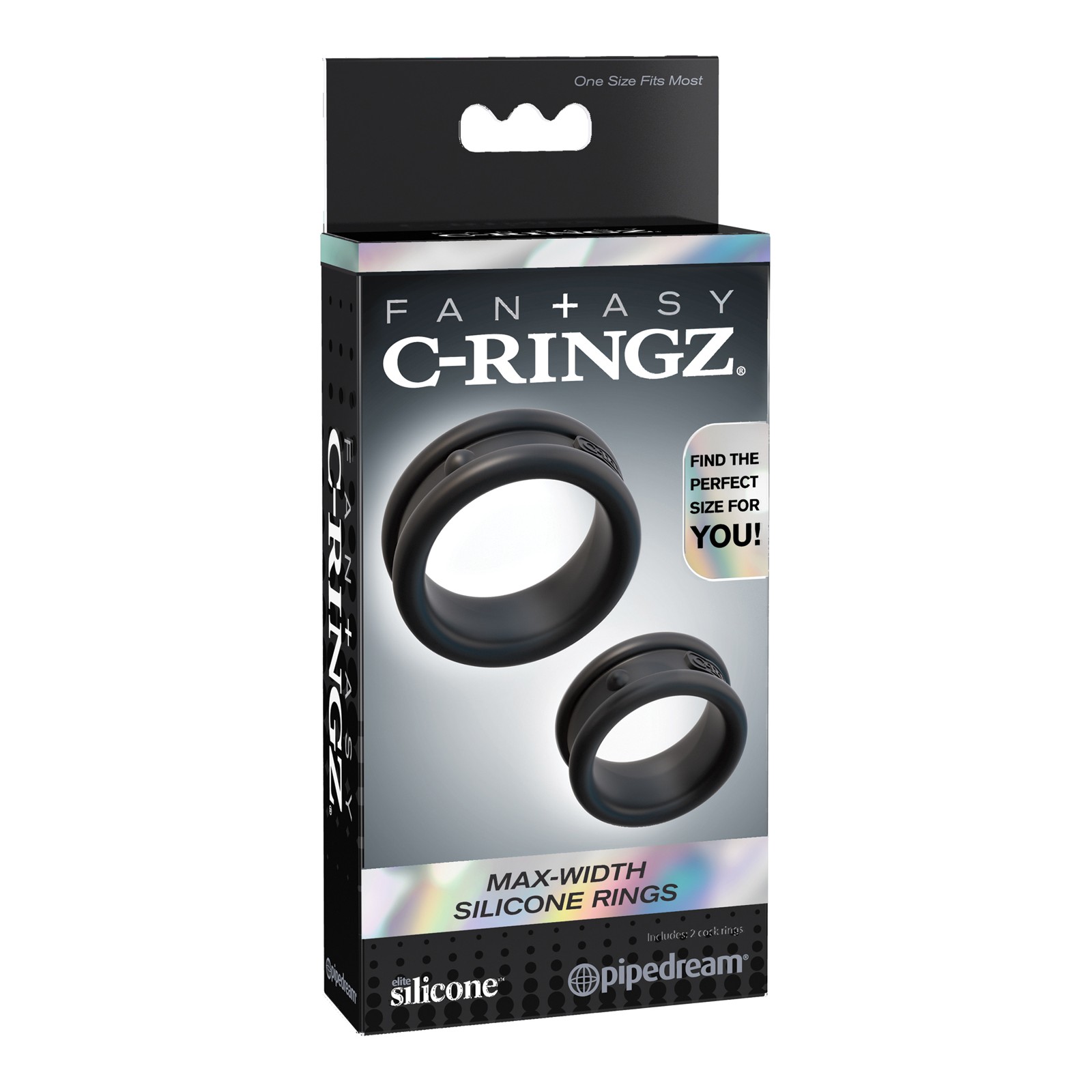 Anillos de Silicona Max Width Fantasy C-Ringz Negro