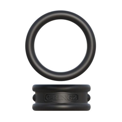 Fantasy C-Ringz Max Width Silicone Rings Black