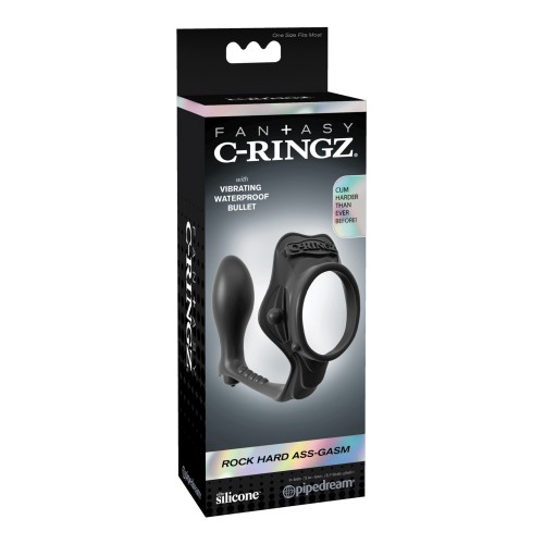 Fantasy C-Ringz Rock Hard Ass-Gasm Vibrating Ring - Enhance Performance