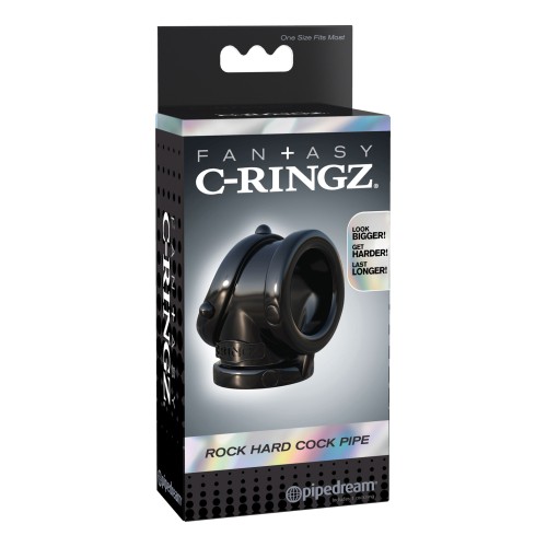 Fantasy C-Ringz Rock Hard Cock Pipe Black