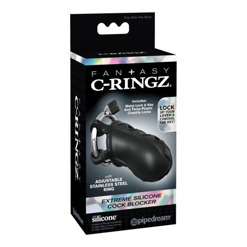 Extreme Silicone Cock Blocker by Fantasy C-Ringz