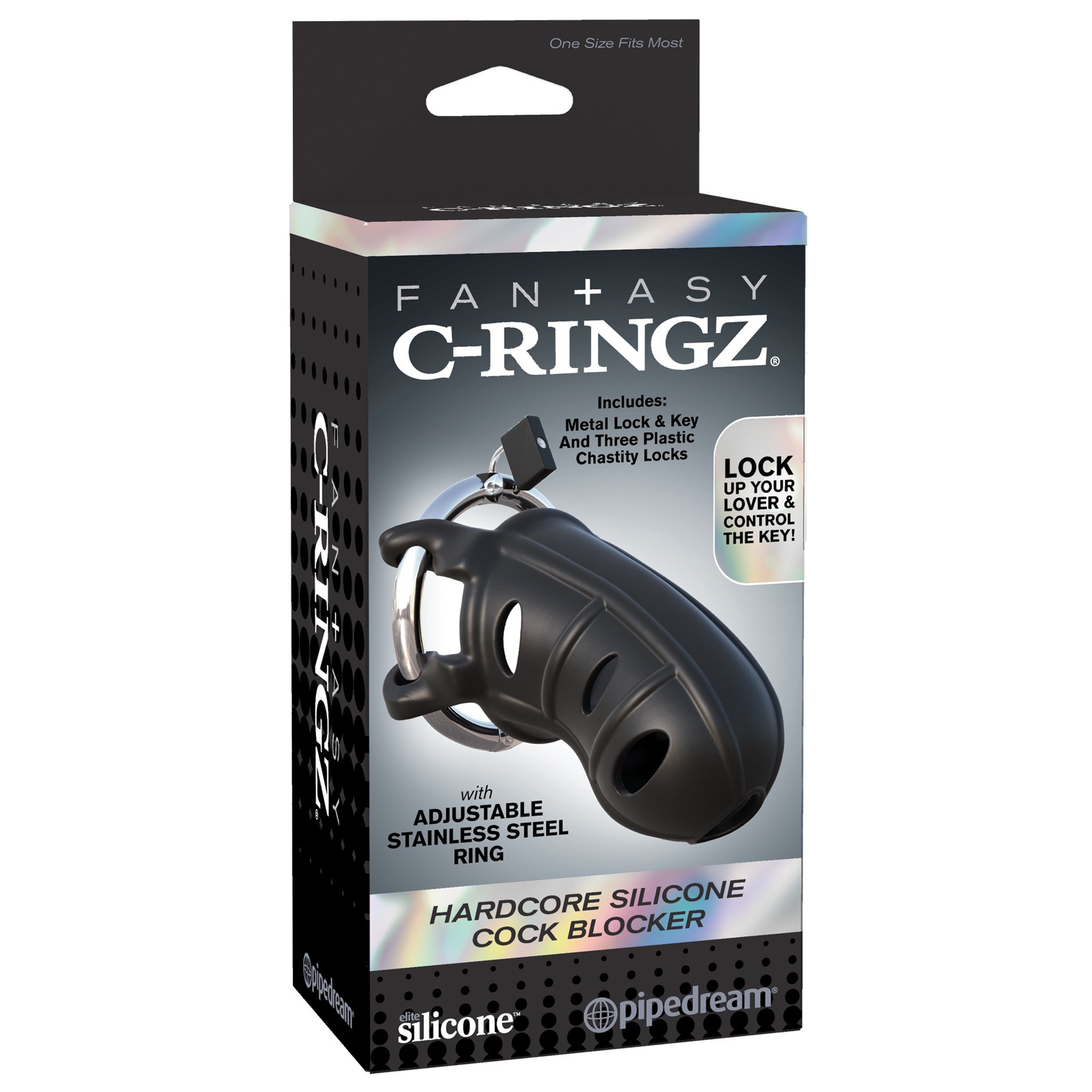 Fantasy C-Ringz Hardcore Silicone Cock Blocker for Intimate Control