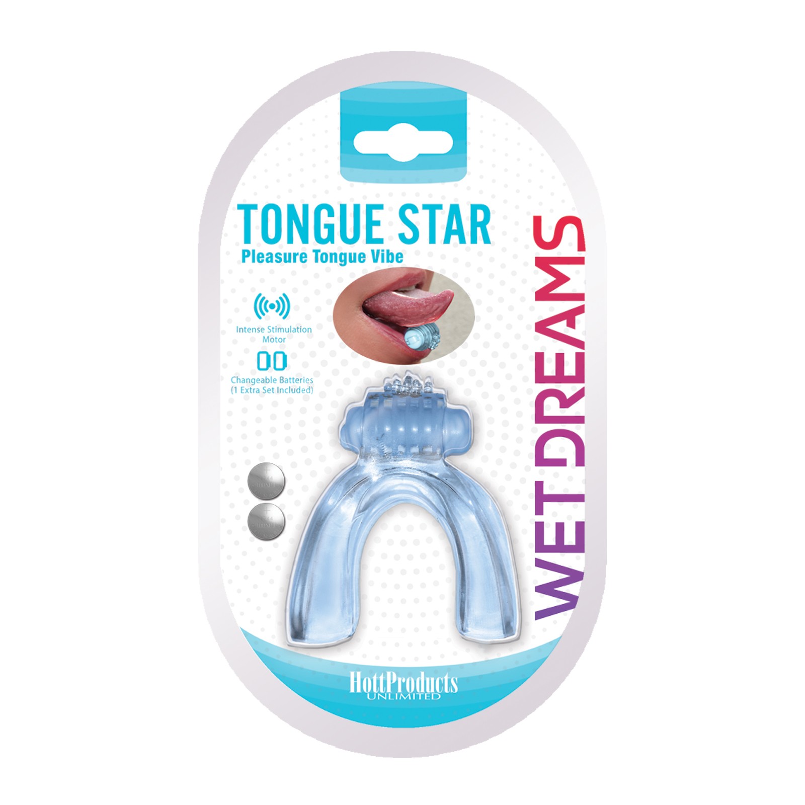 Wet Dreams Tongue Star Vibe - Blue