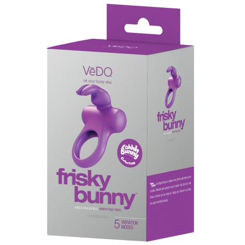 Anillo Vibrante VeDO Frisky Bunny Placer para Parejas