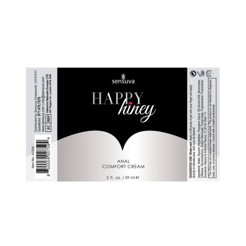 Crema Anal de Comodidad Sensuva Happy Hiney 2 oz