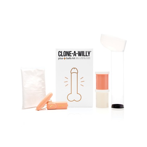 Kit Clone-A-Willy Plus+ con Testículos Tono de Piel Claro