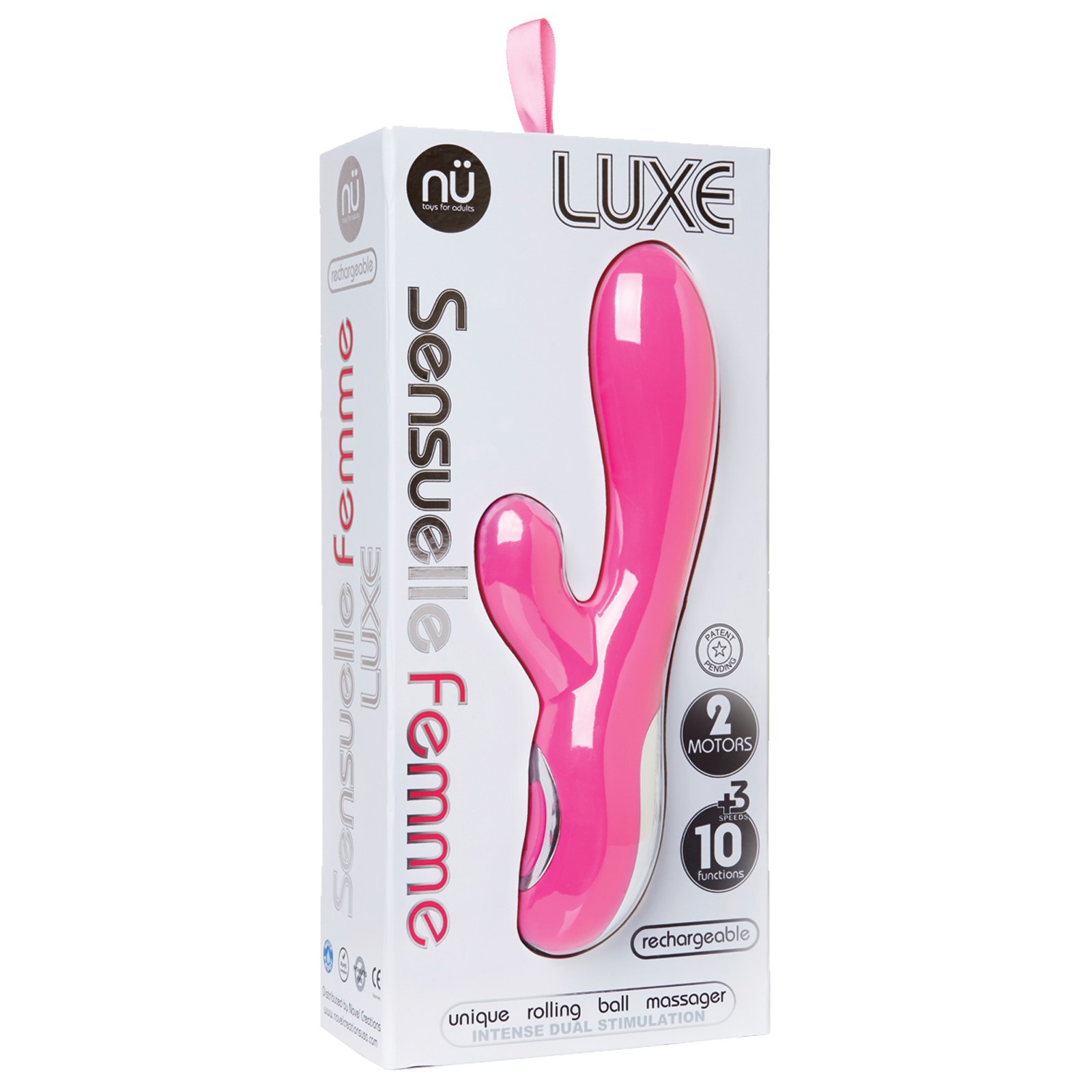 Masajeador Rabbit Nu Sensuelle Femme Luxe Rosa Placer