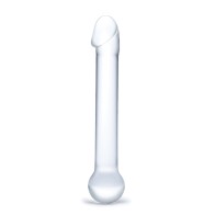 Dildo de Vidrio con Cabeza Realista Transparente