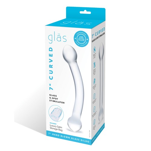 Glas 7" Curved G Spot Stimulator - Clear