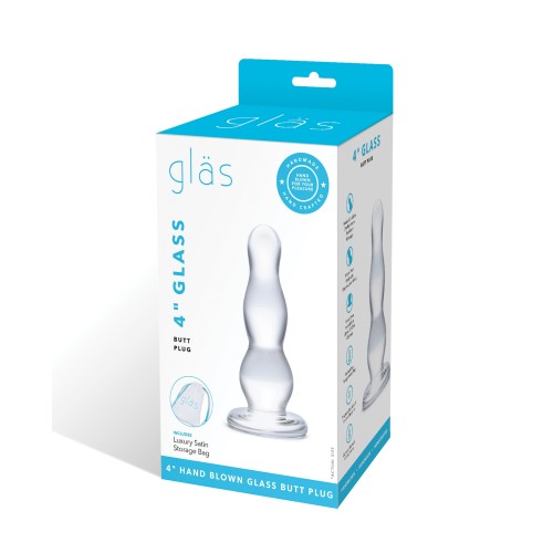 Glas 4" Butt Plug for Beginners and Beyond