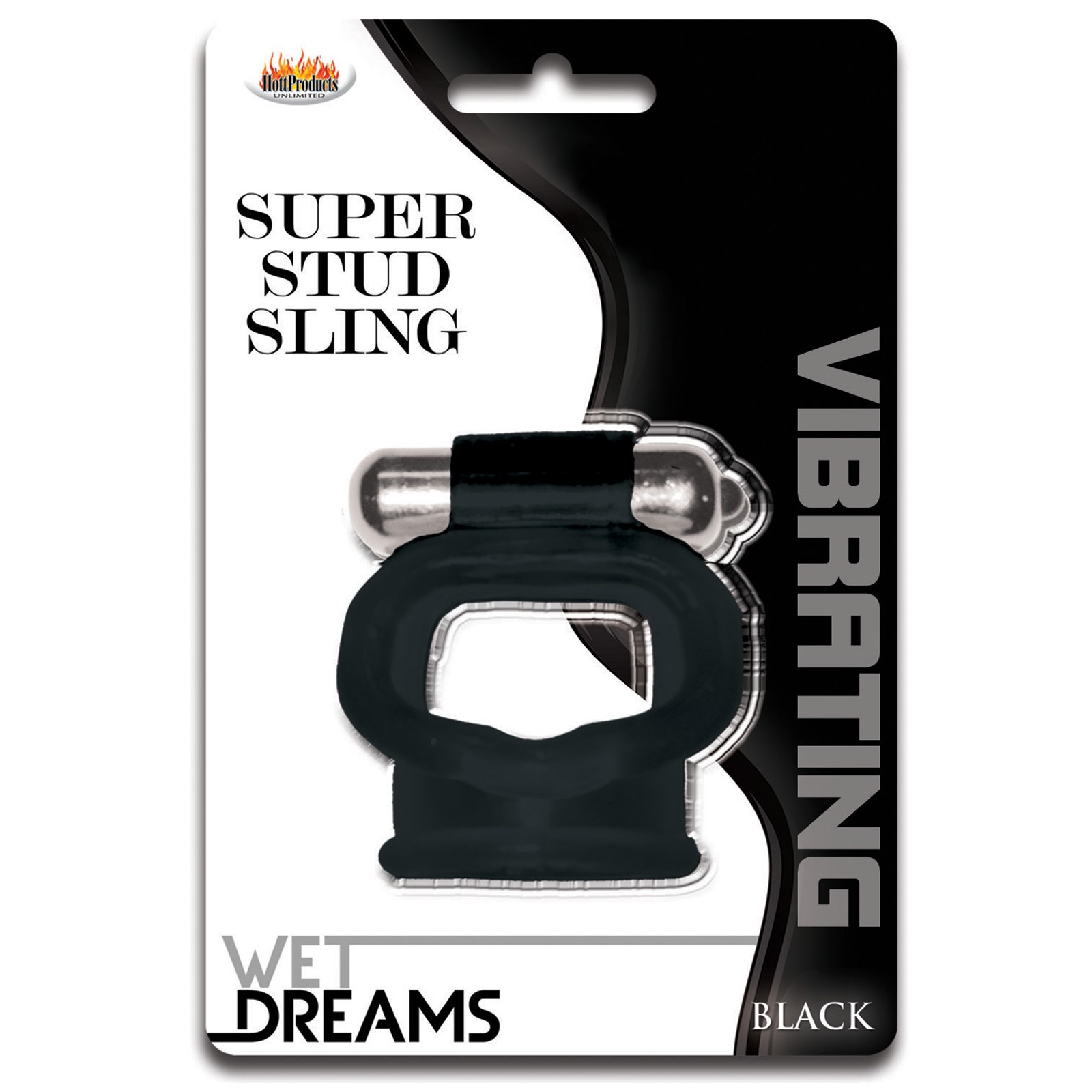 Wet Dreams Super Stud Sling Negro - Placer Máximo