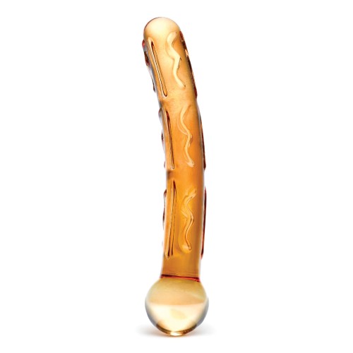 Orange Tickler Glass Dildo - Sensational Pleasure