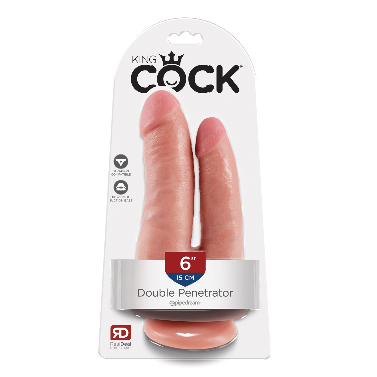 King Cock Double Penetrator Flesh - Realistic Dildo