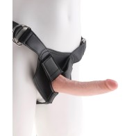 King Cock Strap-On Harness with 7 Inch Cock Flesh