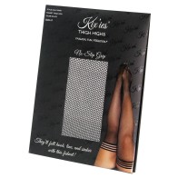 Kix'ies Sam Fishnet Thigh Highs Size D