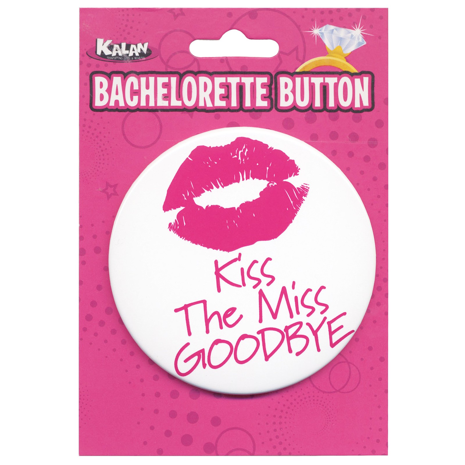 Bachelorette Button Kiss The Miss Goodbye