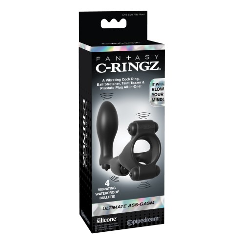 C Ringz Fantasy Ultimate Ass Gasm en Negro