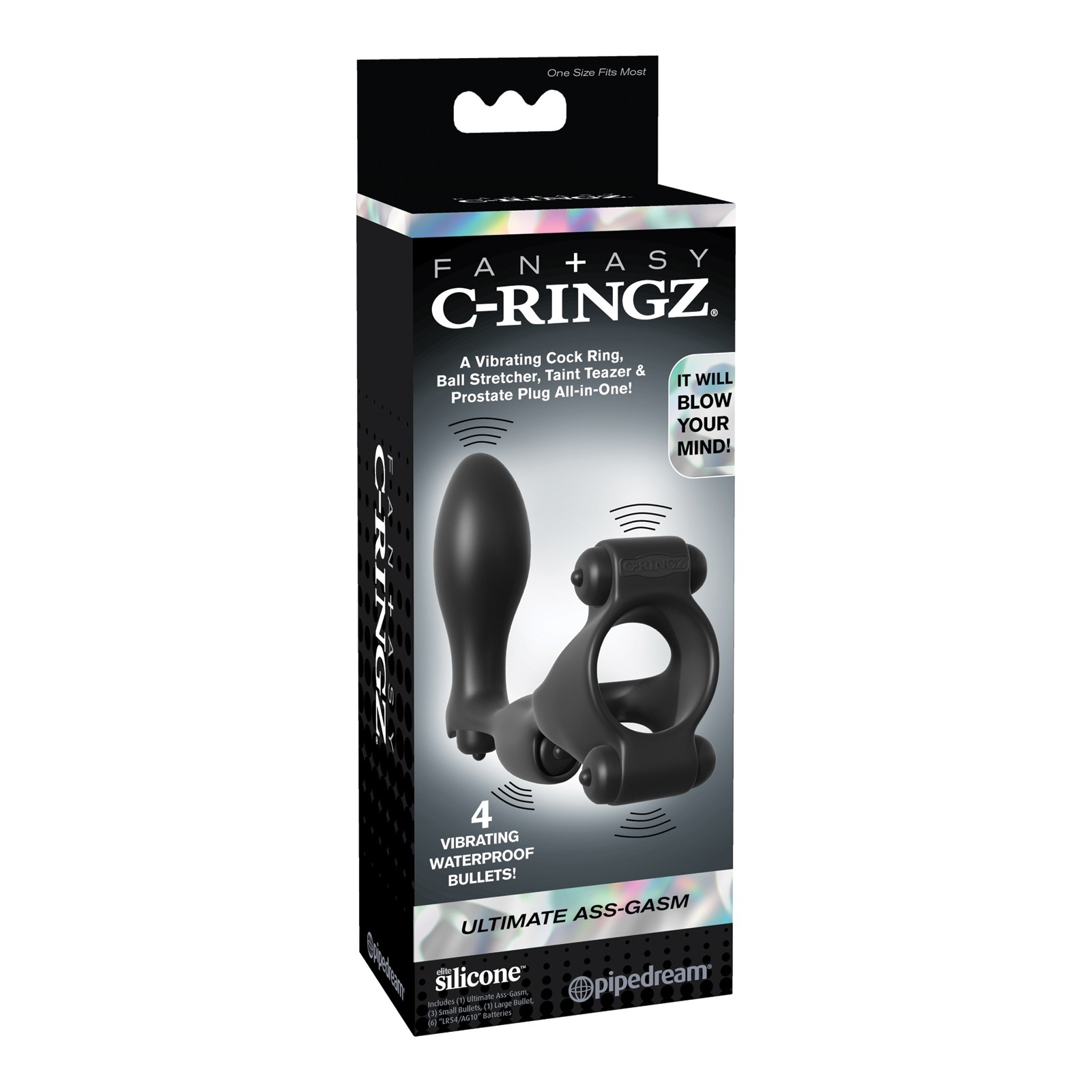 C Ringz Fantasy Ultimate Ass Gasm en Negro