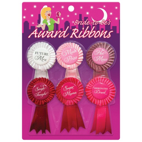 Bride to Be's Award Ribbons - Pack of 6