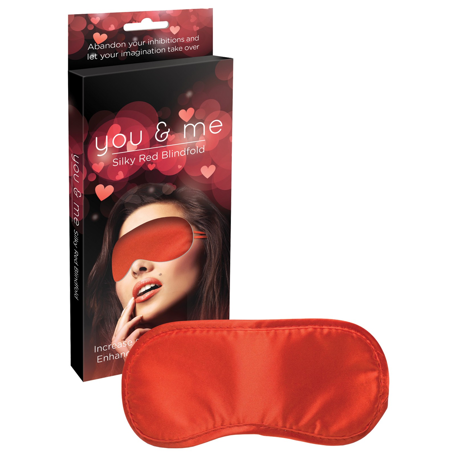 You & Me Silky Red Blindfold for Sensual Play