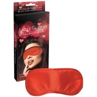 You & Me Silky Red Blindfold for Sensual Play