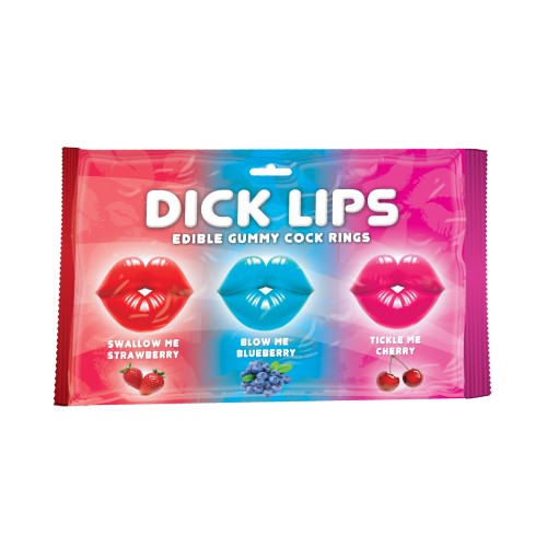 Dicklips Edible Gummy Cock Rings - Assorted Flavors