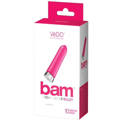 Bullet Recargable VeDO Bam Rosa Foxy