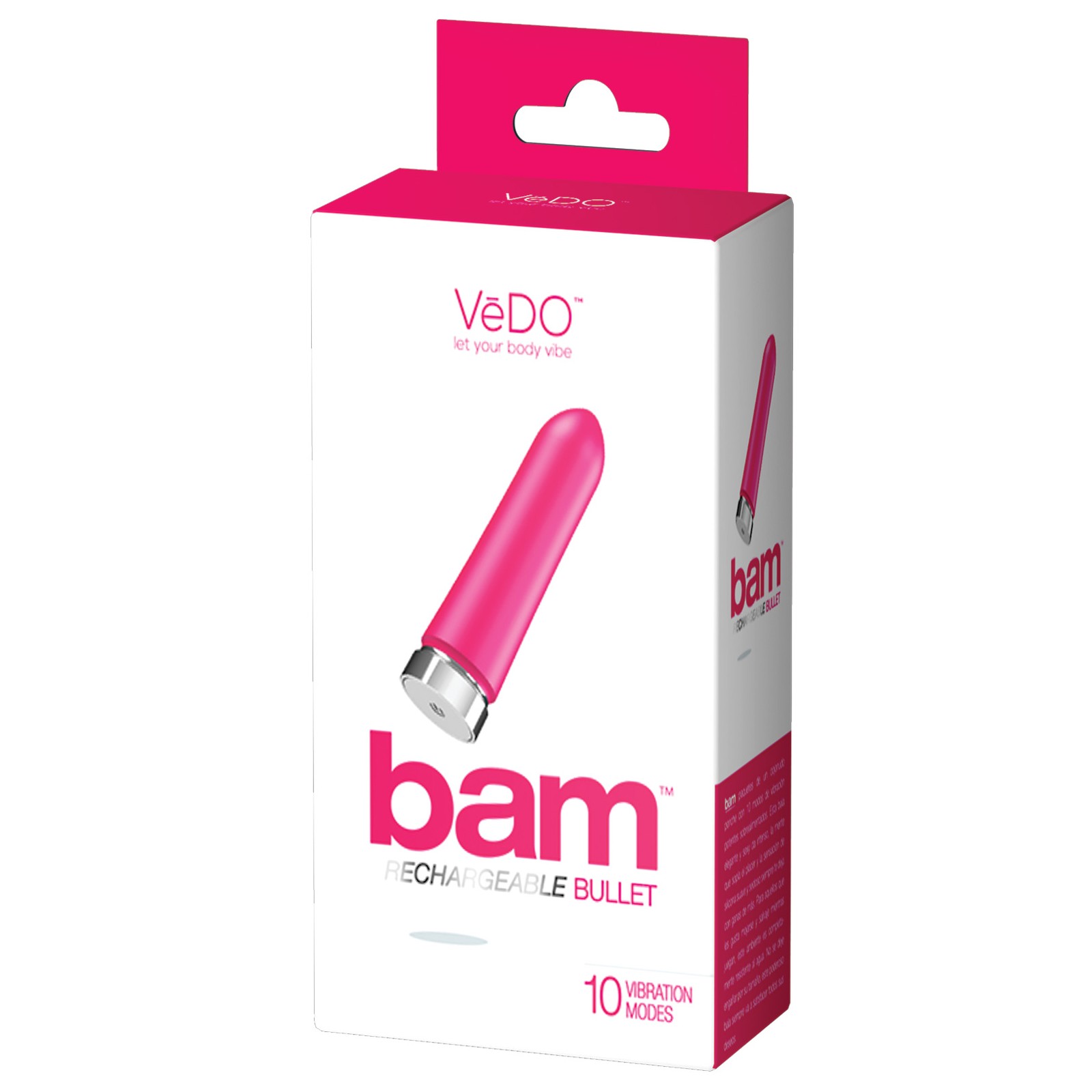 Bullet Recargable VeDO Bam Rosa Foxy