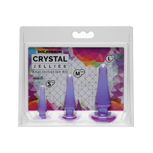 Kit de Iniciación Anal Crystal Jellies - Morado