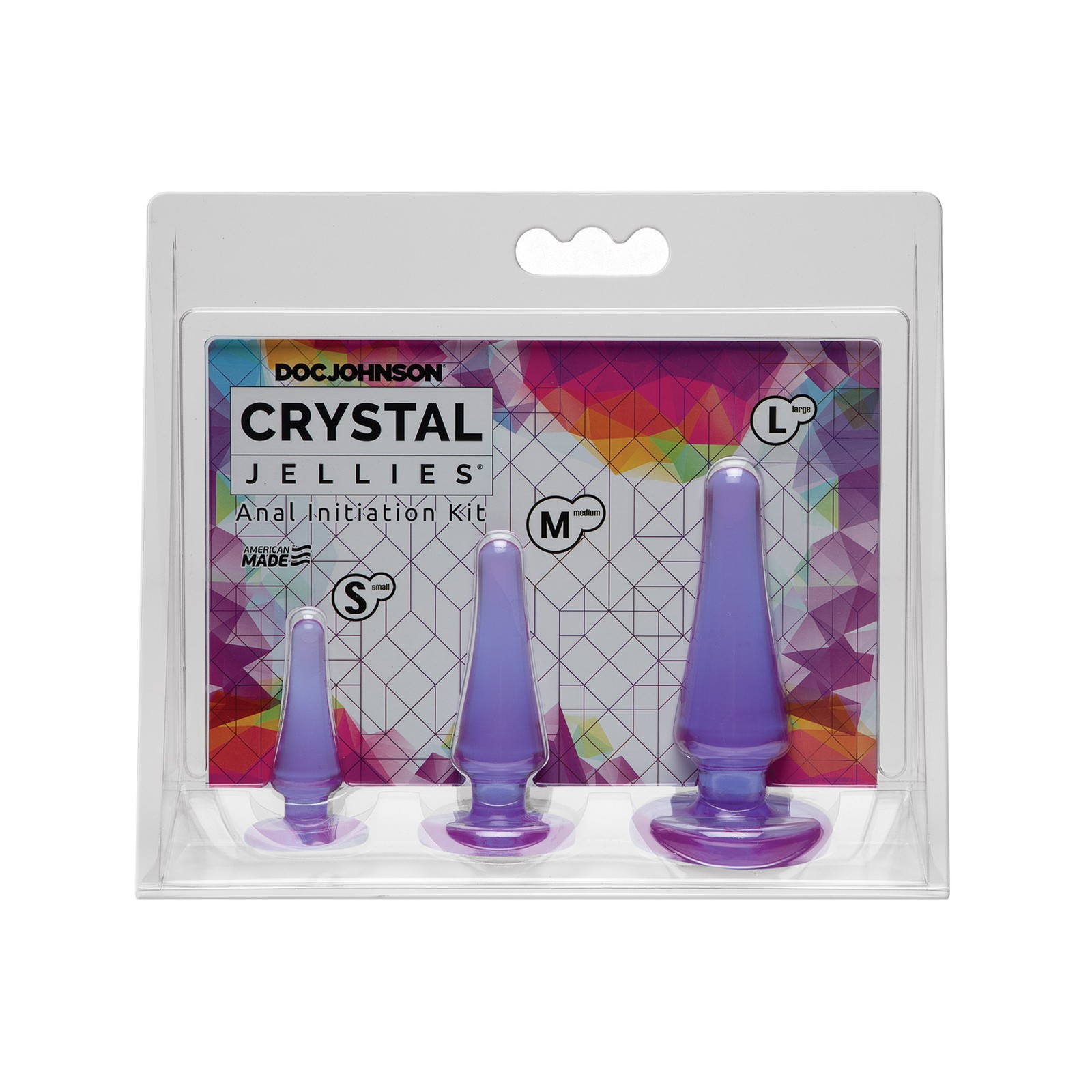 Kit de Iniciación Anal Crystal Jellies - Morado