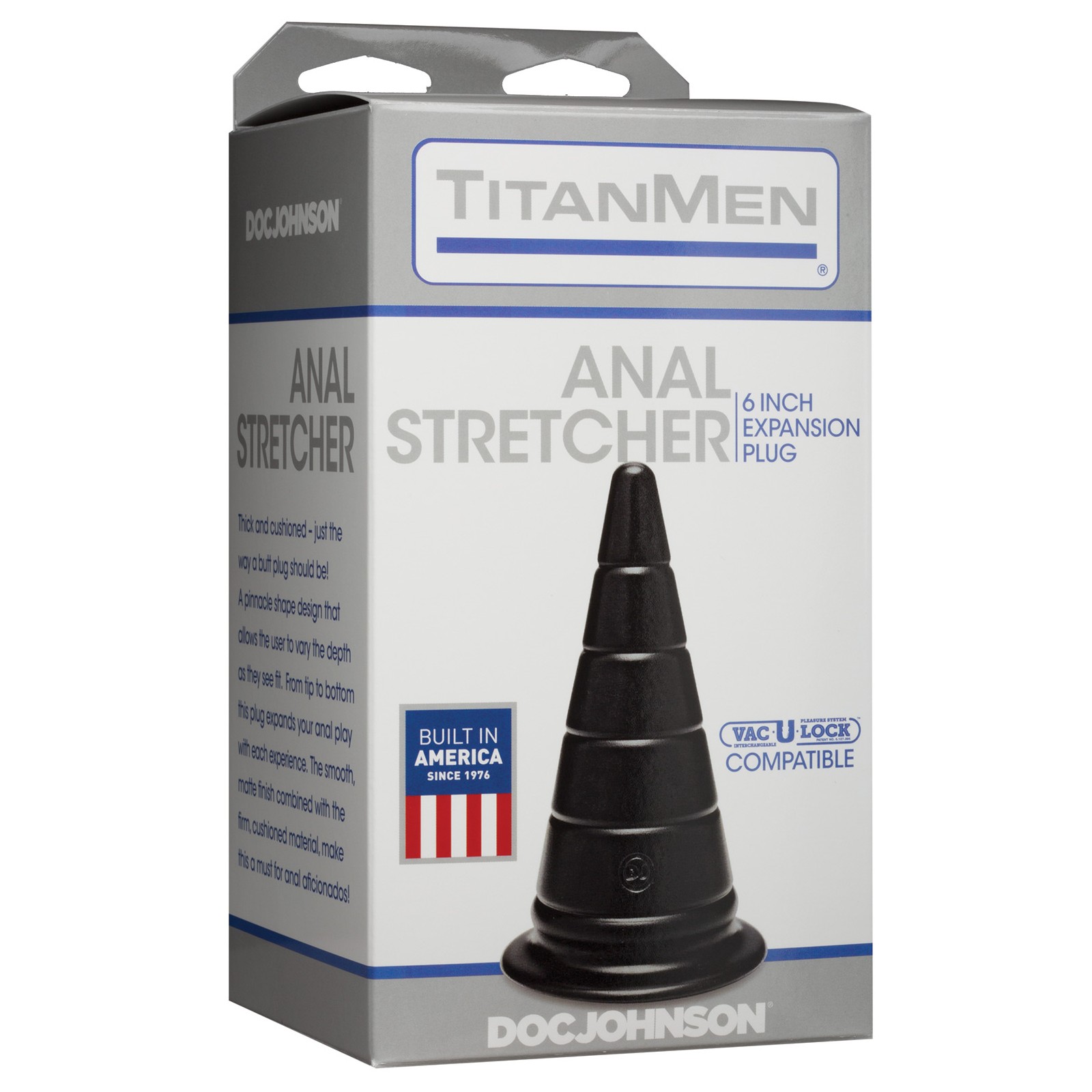 Titanmen 6 Inch Anal Stretcher Black - Pleasure Toy