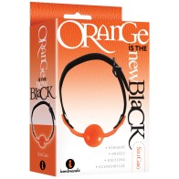 The 9's Orange is the New Black SiliGag for Bondage Play