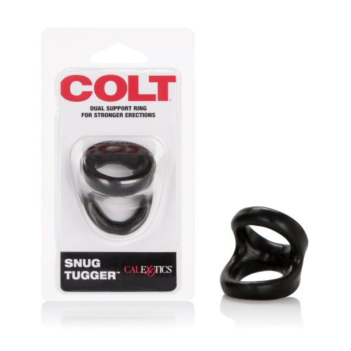 COLT Snug Tugger Double Cock Ring - Black