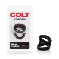 Anillo Doble para el Pene COLT Snug Tugger - Negro