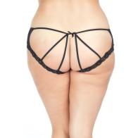 Cage Back Lace Panty Plus Size