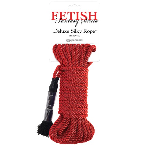 Fetish Fantasy Deluxe Silk Rope - Red