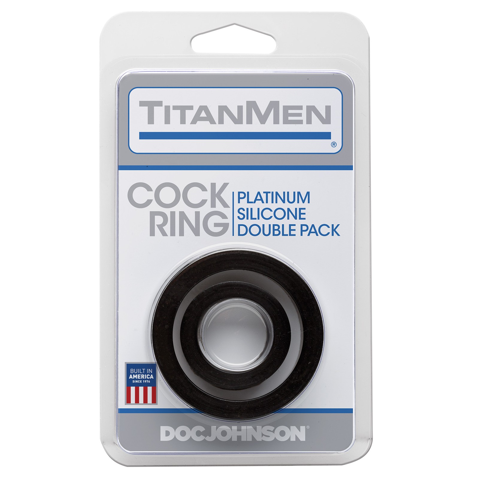 Titanmen Platinum Silicone Cock Ring - 2 Pack